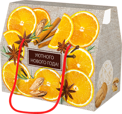 Упаковка №43 картон Коробка-Кейс Апельсинки